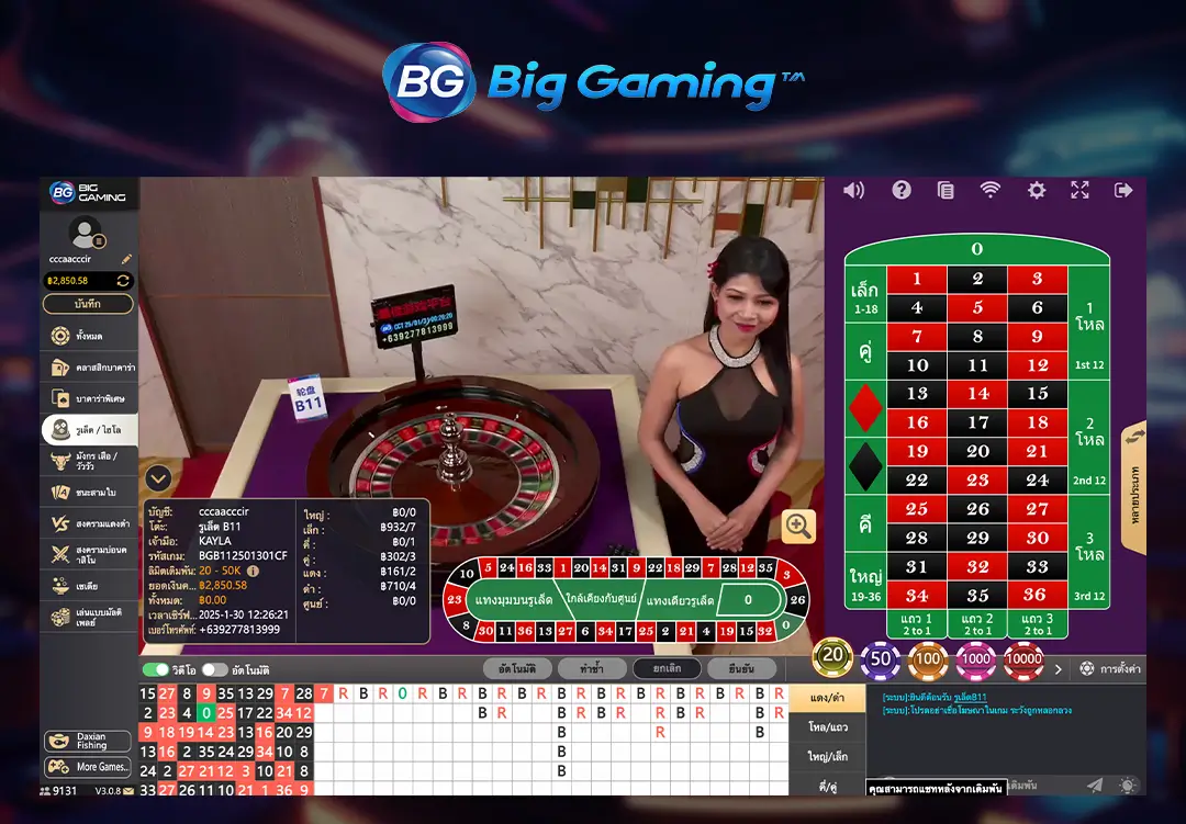 รูเล็ต big gaming