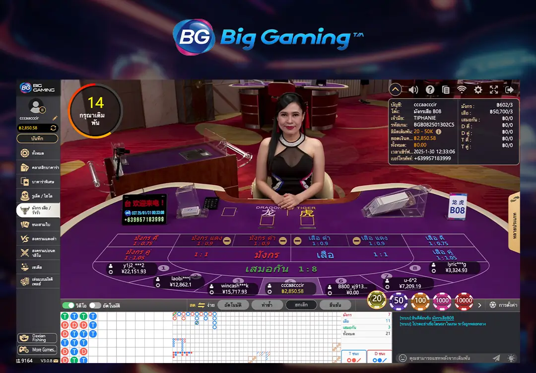 ไพ่เสือมังกรbig gaming