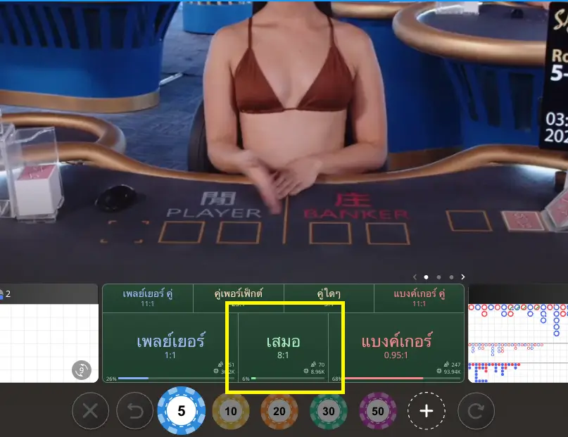 สถิติโต๊ะจริง บาคาร่า ออกเสมอ เกิดบ่อยแค่ไหน?​